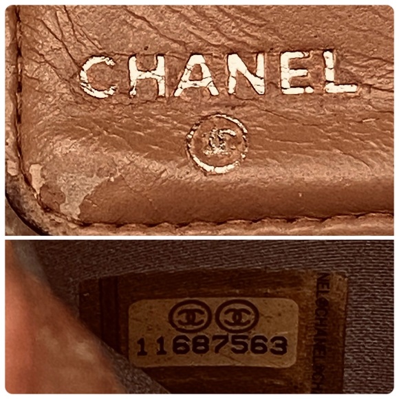 Authentic Chanel camellia, black leather wallet - Picture 12 of 13